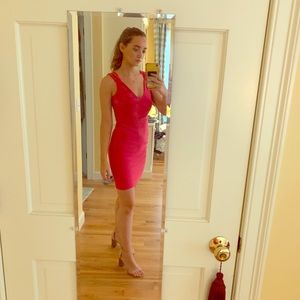HOT PINK GUESS BODYCON DRESS